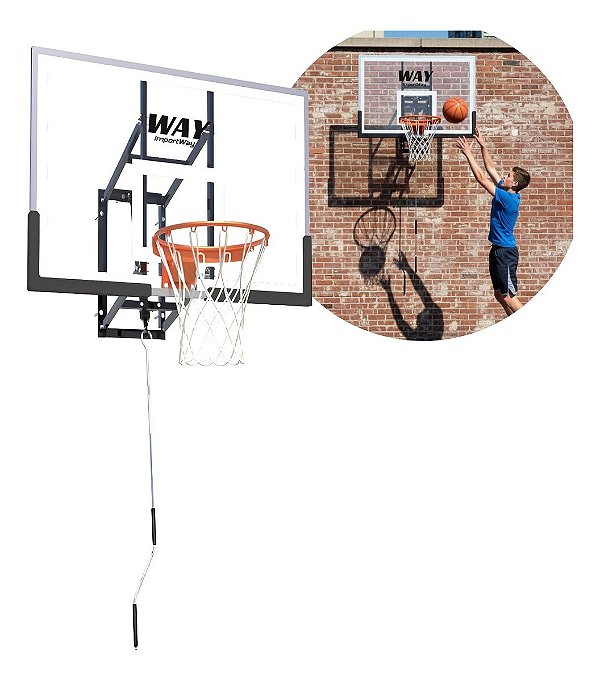 Tabela De Basquete Com Aro Rede Completa Vidro Temperado E Ajuste De Altura Perfeita Para Quintais Garagens E Treinos