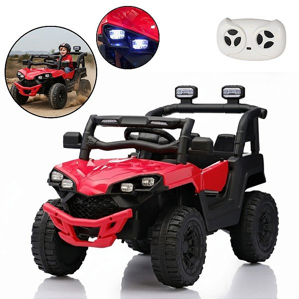 Mini Quadriciclo Elétrico Infantil 6v Vermelho Com Luz Som Bateria Recarregável Ideal Para Crianças De 3 Anos