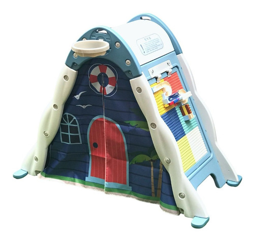 Playground Toca Infantil 4 Em 1 Importway Com Escalada Basquete Lousa E Brinquedo De Montar Diversão Completa