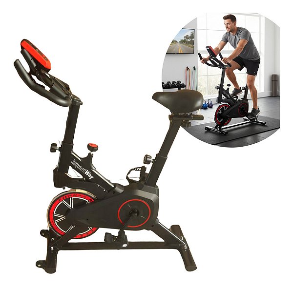 Bicicleta Ergométrica Spinning Ajustável Até 120kg Ideal Para Queima De Calorias Condicionamento E Treinos Intensos