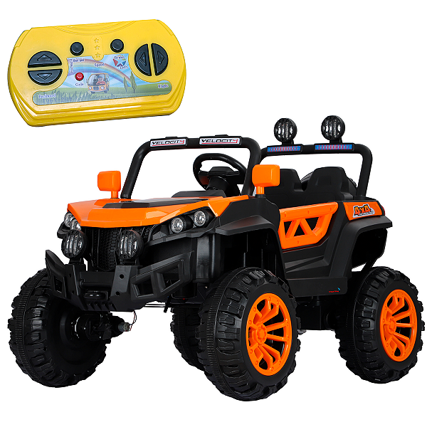 Mini Carrinho UTV Quadriciclo Elétrico Infantil Criança 12V com Controle e 2 Lugares Remoto Luz Som Usb Mp3 Carro BW085