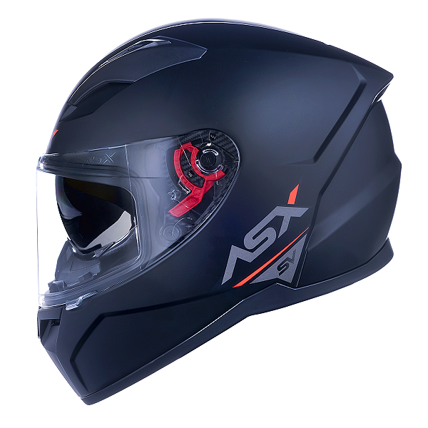 Capacete Fechado Asx City SV Solid Moto Fosco Preto/Grafite Esportivo Tamanho 58/M 60/L Viseira Crista e Óculos Interno