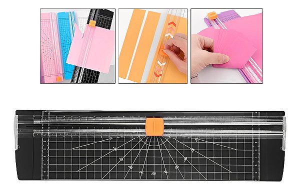 Guilhotina Cortador Refiladora Papel A4 Até 10 Folhas Ideal Para Escritório Escola E Artesanato