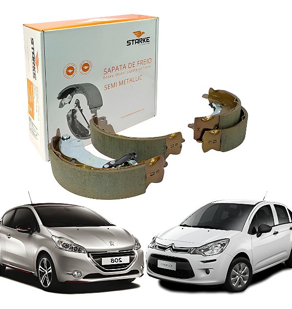 Sapata De Freio C3 1.5 1.6 208 1.5 1.6 Original Starke