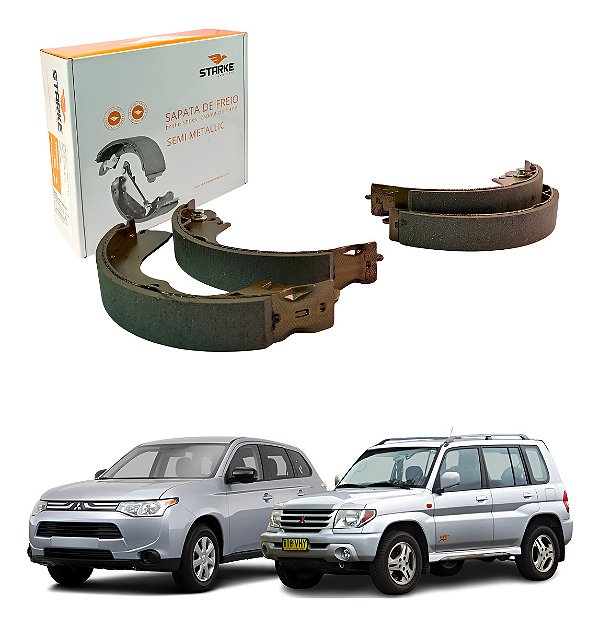 Sapata De Freio Airtrek Outlander Pajero 1.8 / 2.0 / 2.4 Original Starke