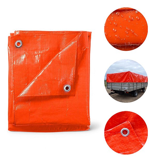 Lona Plástica 2x2m 70g Polietileno Impermeável Com Proteção Uv Ideal Para Cobertura Telhado Piscina Caminhões