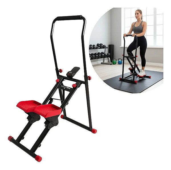 Simulador Elíptico Fitness Multifuncional Para Caminhada Escalada Treino Completo Em Casa