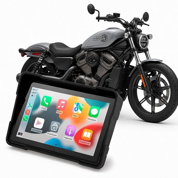 Multimídia Motos 5 Polegadas Harley-Davidson Nightster 2022 a 2026 Carplay Android Auto Bluetooth Sem Fio À Prova D’água