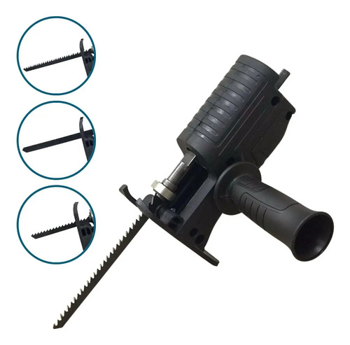 Kit Adaptador Serra Tico Tico Para Furadeira Com Troca Rápida De Lâmina Para Madeira Metal E Plástico
