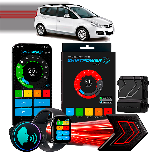 ShiftPower PRO Faaftech Chip Módulo Pedal Acelerador Eletrônico Controle Voz CarPlay Android Auto  JAC Motors T6 2016