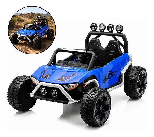 Buggy Elétrico Infantil 12v Com Controle Remoto Som Luz Carrinho Infantil Para Crianças A Partir De 3 Anos