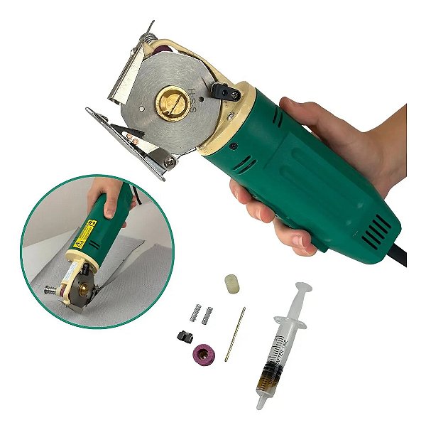 Máquina Cortar Tecido Bananinha 70mm 170w 127v Cortador Elétrico Profissional Para Costura E Confecção