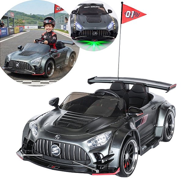 Carro Elétrico Drift Infantil 24v Controle Remoto Bateria Recarregável Luz Som Até 30kg Certificado Inmetro