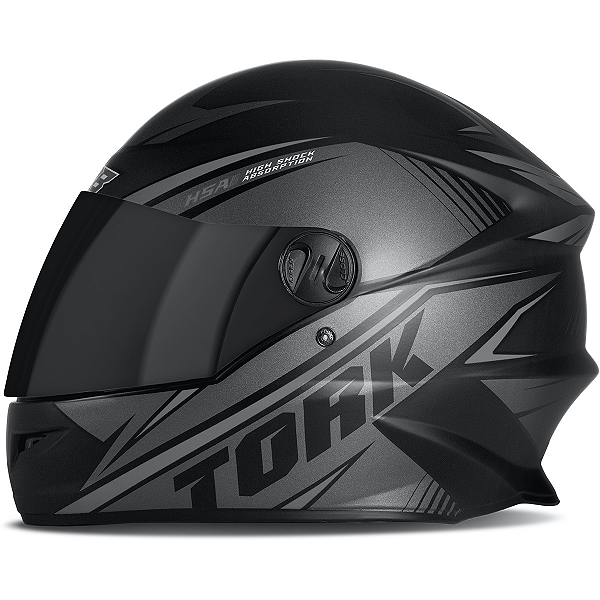 Capacete Pro Tork R8 Integral Preto Fosco Com Cinza Grafite Viseira Fumê Tamanho 56 Uso Urbano Moto Masculino Feminino