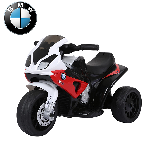 Mini Moto Elétrica Infantil Bmw S1000 Rr 6v Vermelha Original Licenciada Bateria Recarregável Luz Som 3 Rodas
