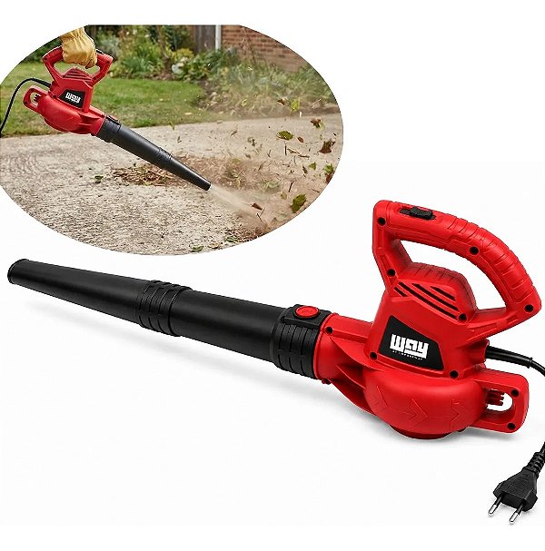 Soprador De Folhas Elétrico 750w 127v Com Função Aspirador De Pó Para Limpeza De Jardim Quintal E Garagem