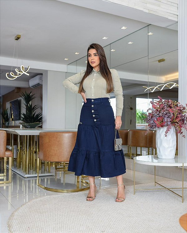 SAIA MARIANA - AZUL AMACIADO