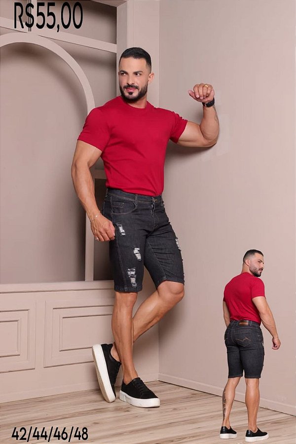 BERMUDA MASCULINA - PRETA