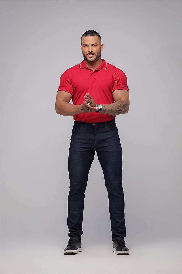 CALÇA MASCULINA JEANS TRADICIONAL - JUSTA BÁSICA