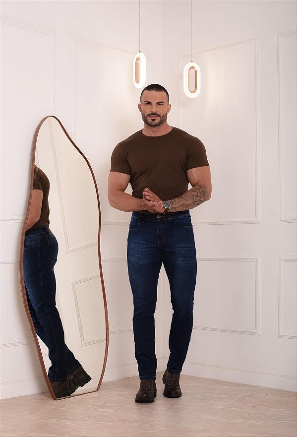 CALÇA MASCULINA JEANS - BIGODE