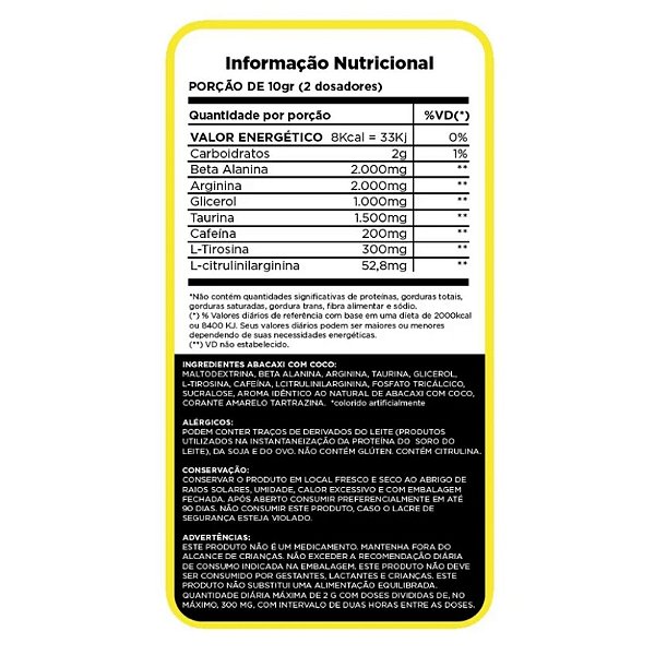 Pré Treino Nuke 300g Pre Workout - Pina Colada