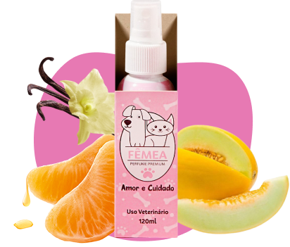 Perfume Cheirinho PET Amor e Cuidado FÊMEA 120ml - Cães e Gatos