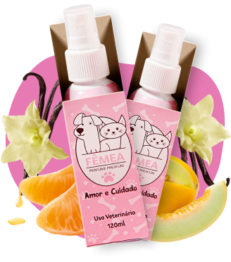 Kit 2 Unidades Cheirinho PET FÊMEA 120ml - Perfume Alto Padrão para Cães e Gatos