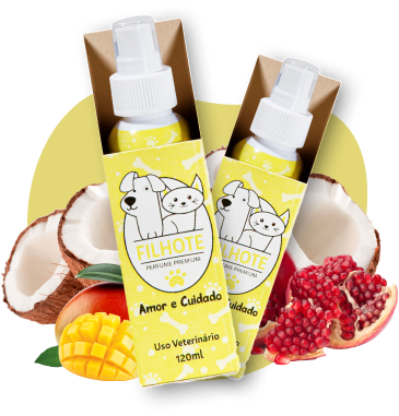 Kit 2 unidades Cheirinho PET FILHOTE 120ml - Perfume Alto Padrão para Cães e Gatos