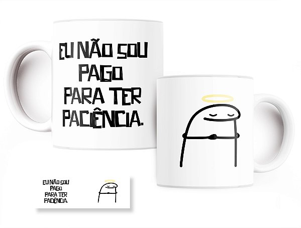 Caneca Flork Meme Bentô Divertida – Meu segundo nome é Paciência