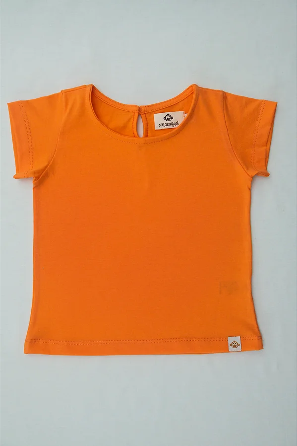 Camiseta Domênica Lisa Laranja