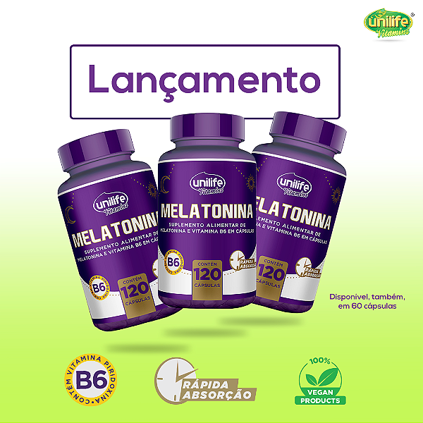 Melatonina + B6 120 cápsulas
