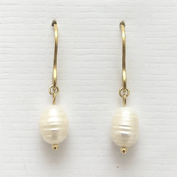 BRINCO PALOMA PÉROLA DOURADO