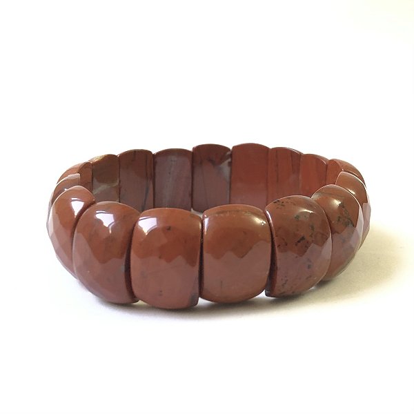 PULSEIRA ESPECIAL JASPE RED FACETADA