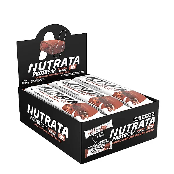 Foto de Protobar 70g Display Com 9un Nutrata - Chocolate