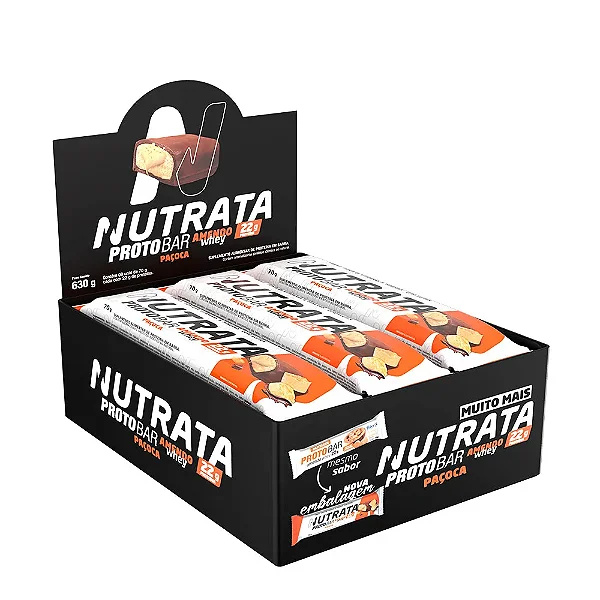 Protobar 70g Display Com 9un Nutrata - Paçoca