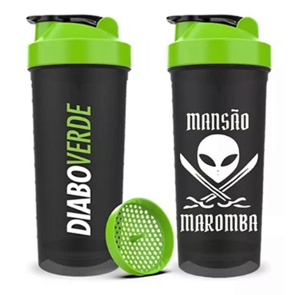 Coqueteleira 600Ml Mansão Maromba Diabo Verde