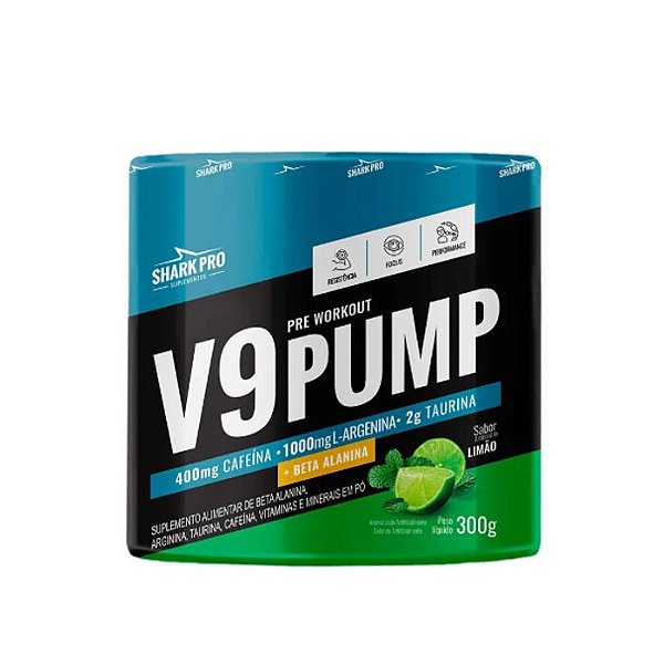 V9 Pump Pre Treino 300g Shark Pro - Uva