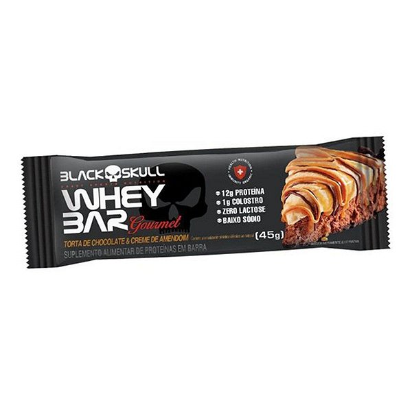 Foto de Whey Bar Chocolate Com Amendoim 45G - Black Skull