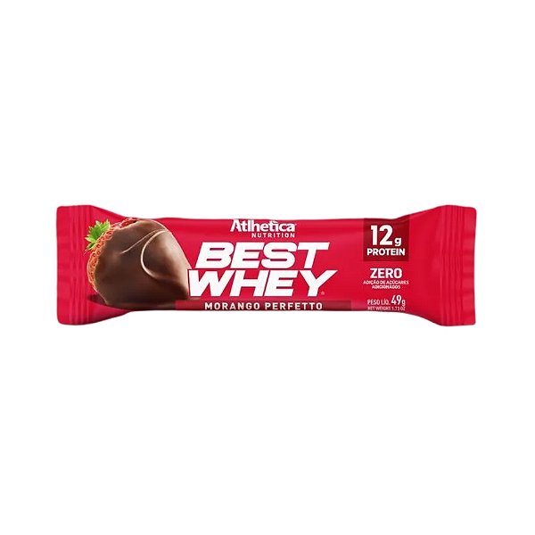 Best Whey Bar 49g Morango Perfeito Atlhetica Nutrition