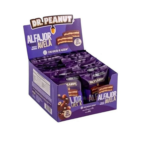 Foto de Alfajor 55g Display Com 12un Dr Peanut - Avelã