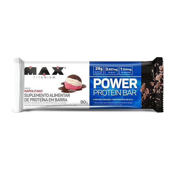 Power Protein Bar 90g Napolitano Max Titanium