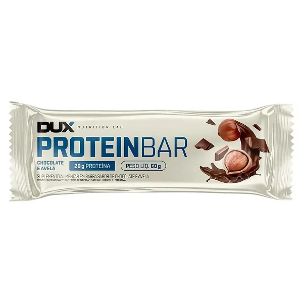Protein Bar 60g Chocolate e Avelã Dux Nutrition
