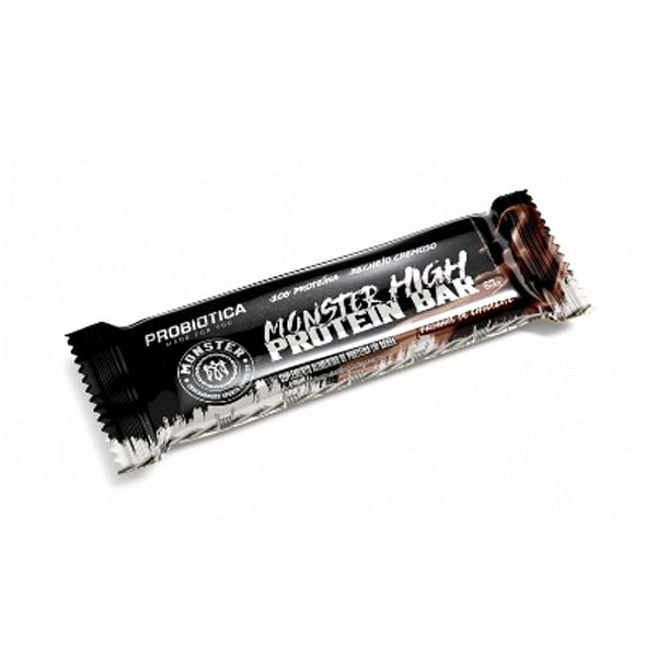 Monster High Protein Bar 63g Brownie De Chocolate Probiotica