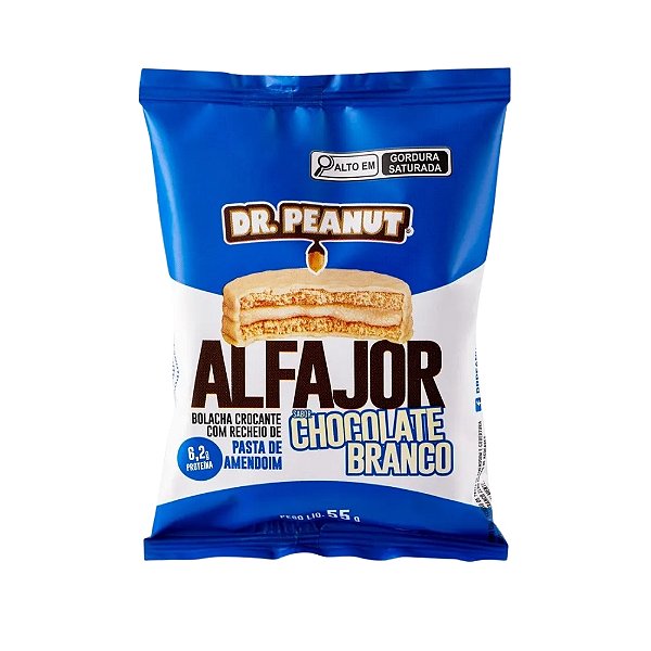 Alfajor 55g Chocolate Branco Dr PeanutT