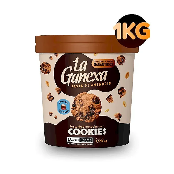 Pasta De Amendoim La Ganexa 1Kg - Cookies Cream