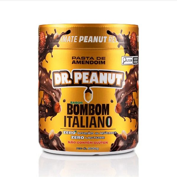 Foto de Pasta De Amendoim 600g Dr Peanut - Bombom Italiano