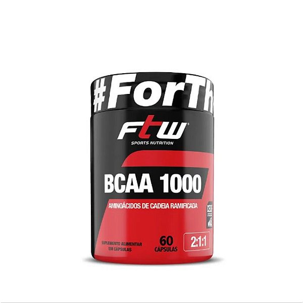 Bcaa 1000 200Mg 60Caps Ftw