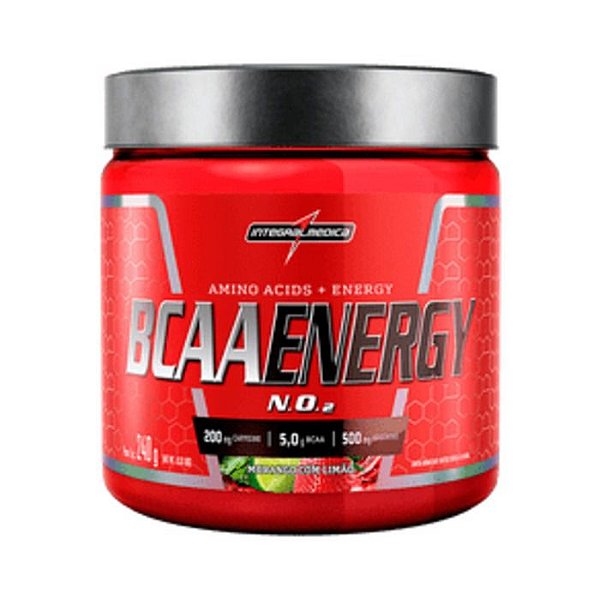 Bcaa Energy 240g Integralmédica - Morango Com Limão