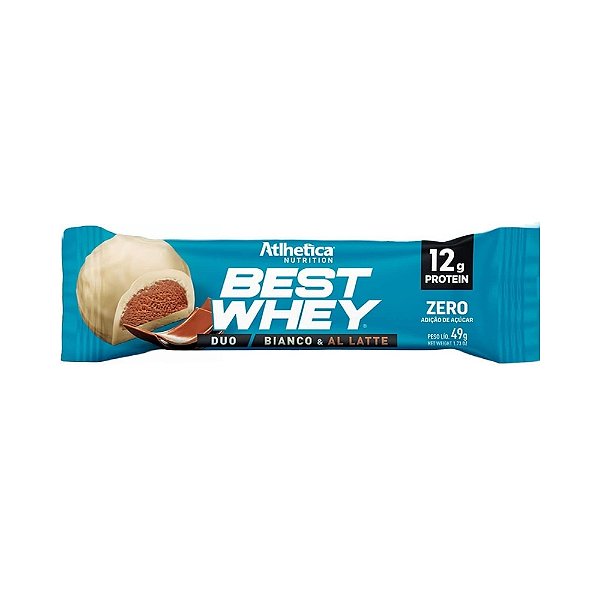 Best Whey Bar 49g Bianco e All Latte Atlhetica Nutrition