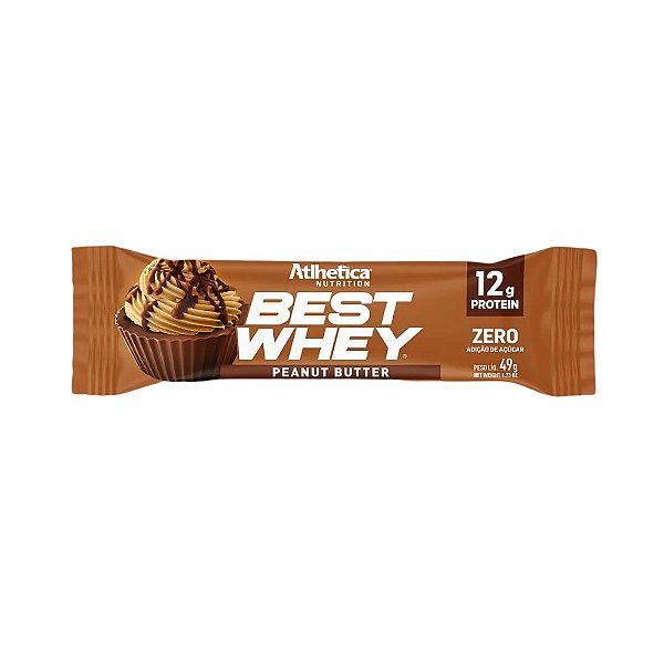 Best Whey Bar 49g Peanut Butter Atlhetica Nutrition